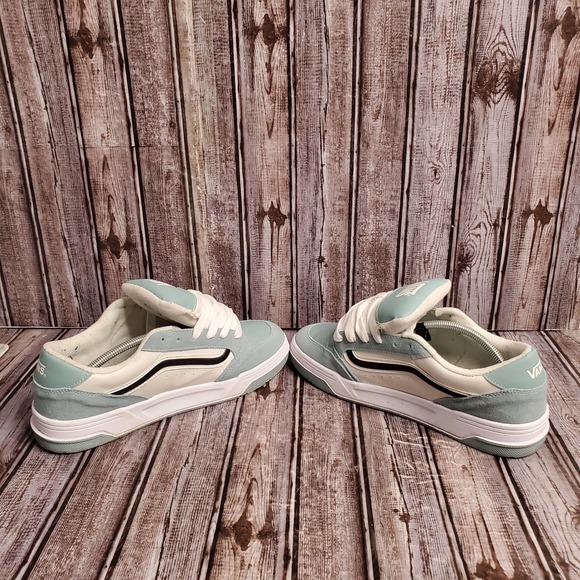 Vans Mens Hylane Skate Shoes Light Blue White Low Top Sneakers Size 11.5 - Picture 6 of 16
